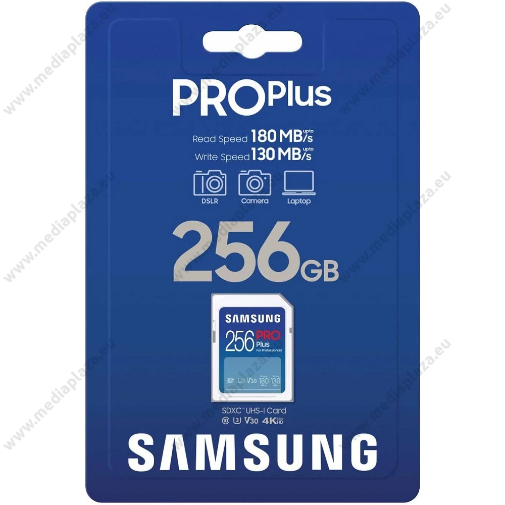 SAMSUNG PRO PLUS (2023) SDXC 256GB CLASS 10 UHS-I U3 V30 180/130 MB/s