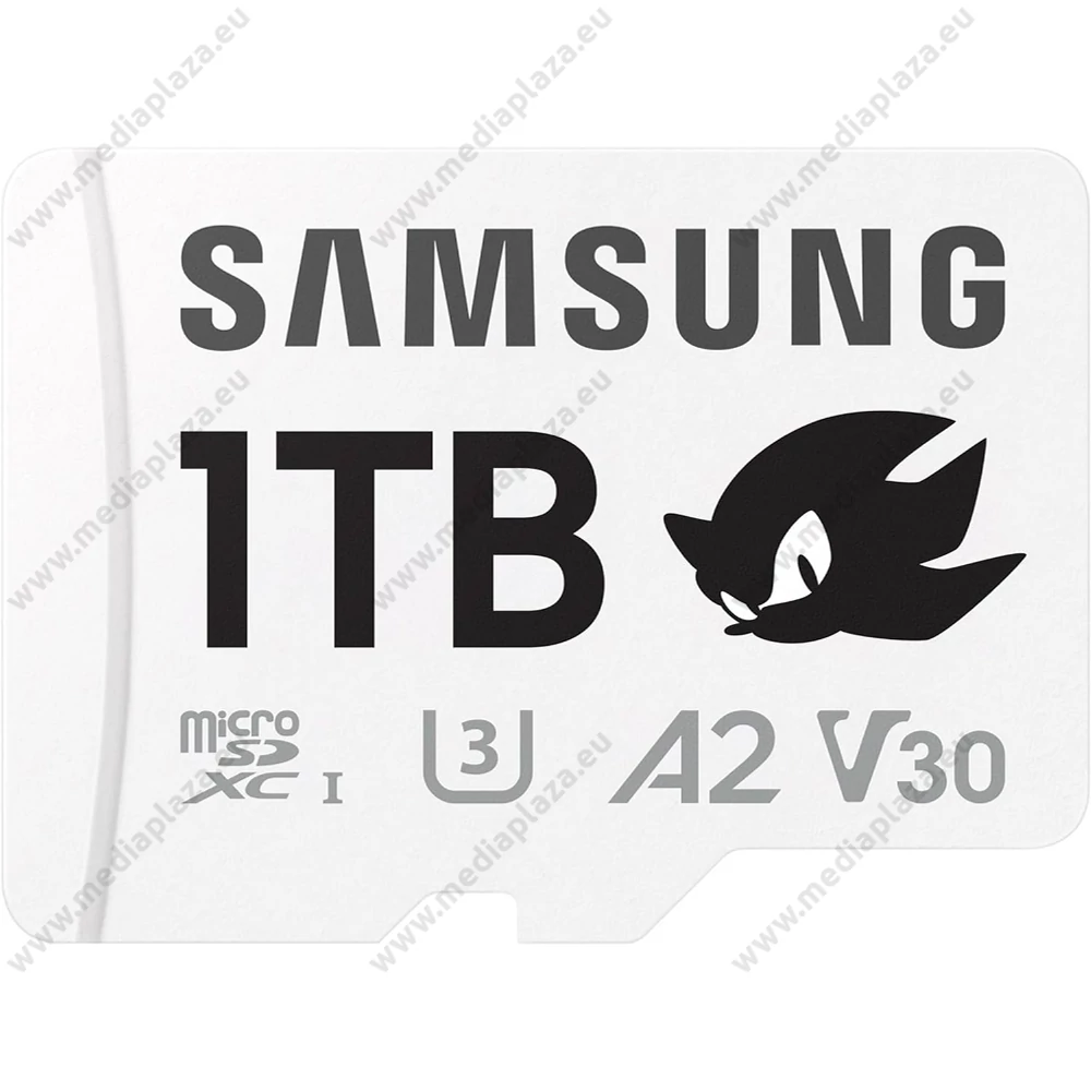 SAMSUNG PRO PLUS SONIC THE HEDGEHOG SERIES MICRO SDXC 1TB + ADAPTER CLASS 10 UHS-I U3 A2 V30 180/130 MB/s