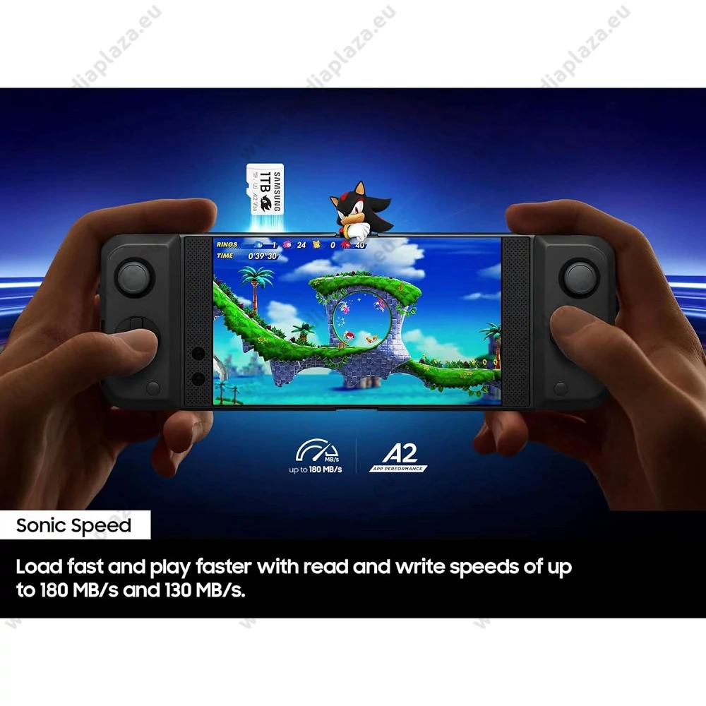 SAMSUNG PRO PLUS SONIC THE HEDGEHOG SERIES MICRO SDXC 1TB + ADAPTER CLASS 10 UHS-I U3 A2 V30 180/130 MB/s
