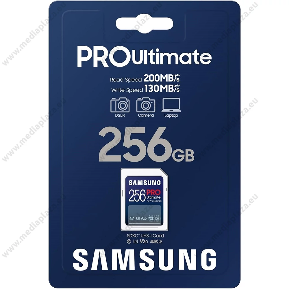 SAMSUNG PRO ULTIMATE (2023) SDXC 256GB CLASS 10 UHS-I U3 V30 200/130 MB/s