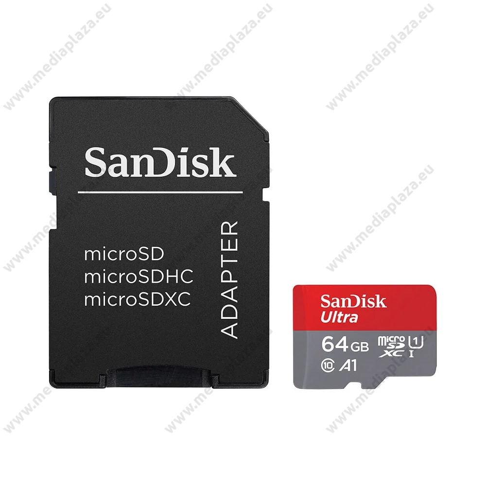 SANDISK ULTRA MICRO SDXC 64GB + ADAPTER CLASS 10 UHS-I U1 A1 140 MB/s