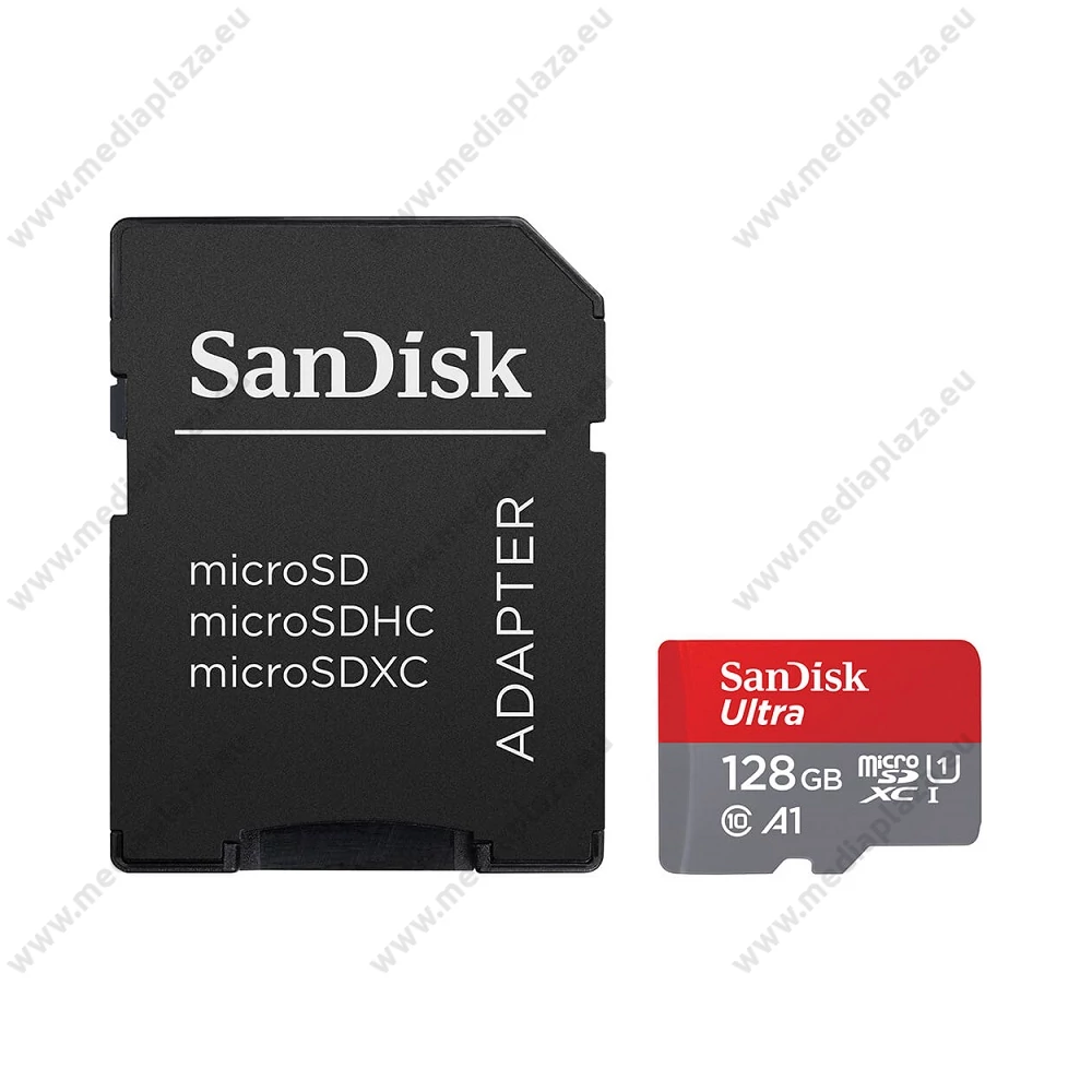SANDISK ULTRA MICRO SDXC 128GB + ADAPTER CLASS 10 UHS-I U1 A1 140 MB/s