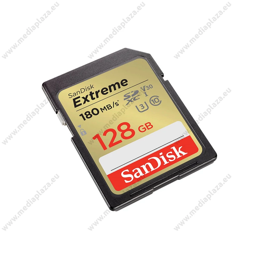 SANDISK EXTREME SDXC 128GB CLASS 10 UHS-I U3 V30 180/90 MB/s