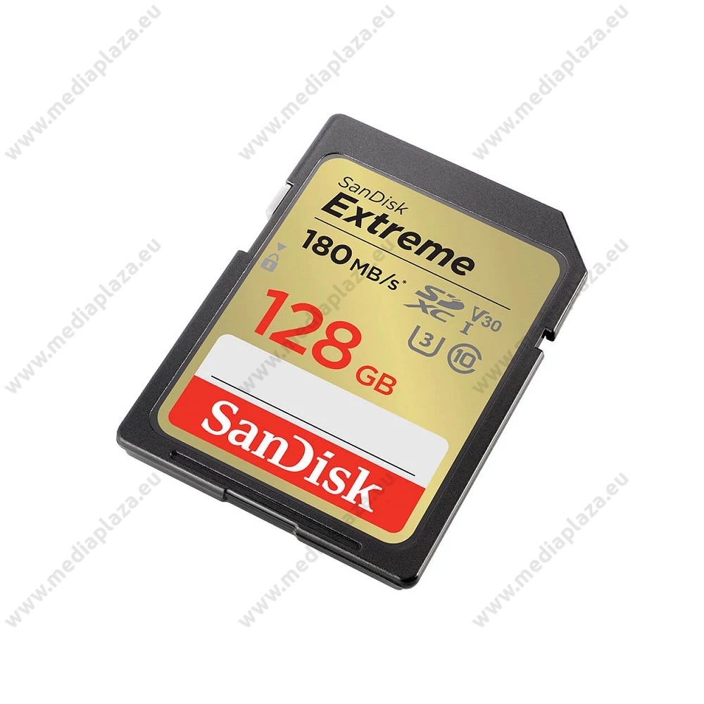 SANDISK EXTREME SDXC 128GB CLASS 10 UHS-I U3 V30 180/90 MB/s