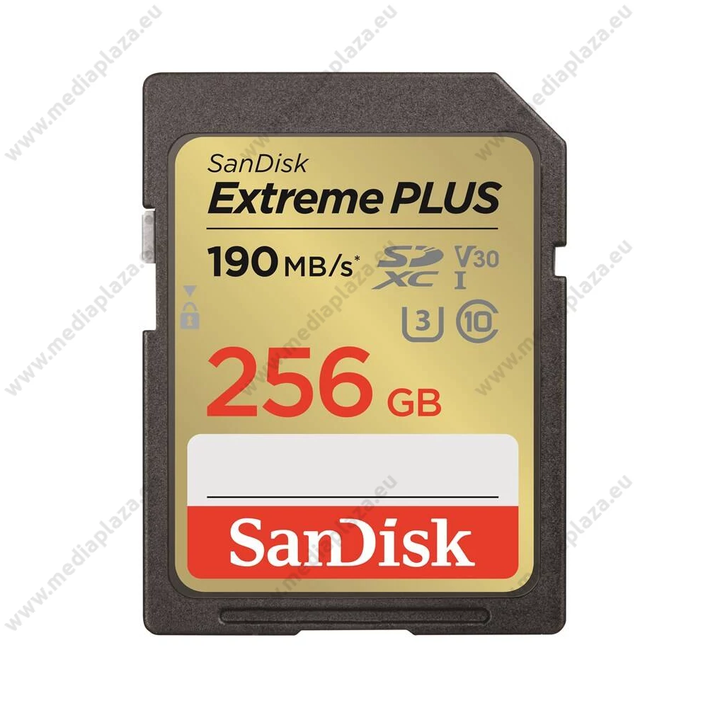 SANDISK EXTREME PLUS SDXC 256GB CLASS 10 UHS-I U3 V30 190/130 MB/s