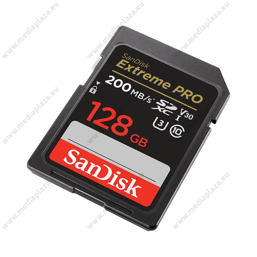 SANDISK EXTREME PRO SDXC 128GB CLASS 10 UHS-I U3 V30 200/90 MB/s