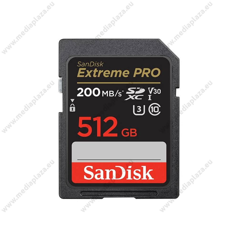 SANDISK EXTREME PRO SDXC 512GB CLASS 10 UHS-I U3 V30 200/140 MB/s