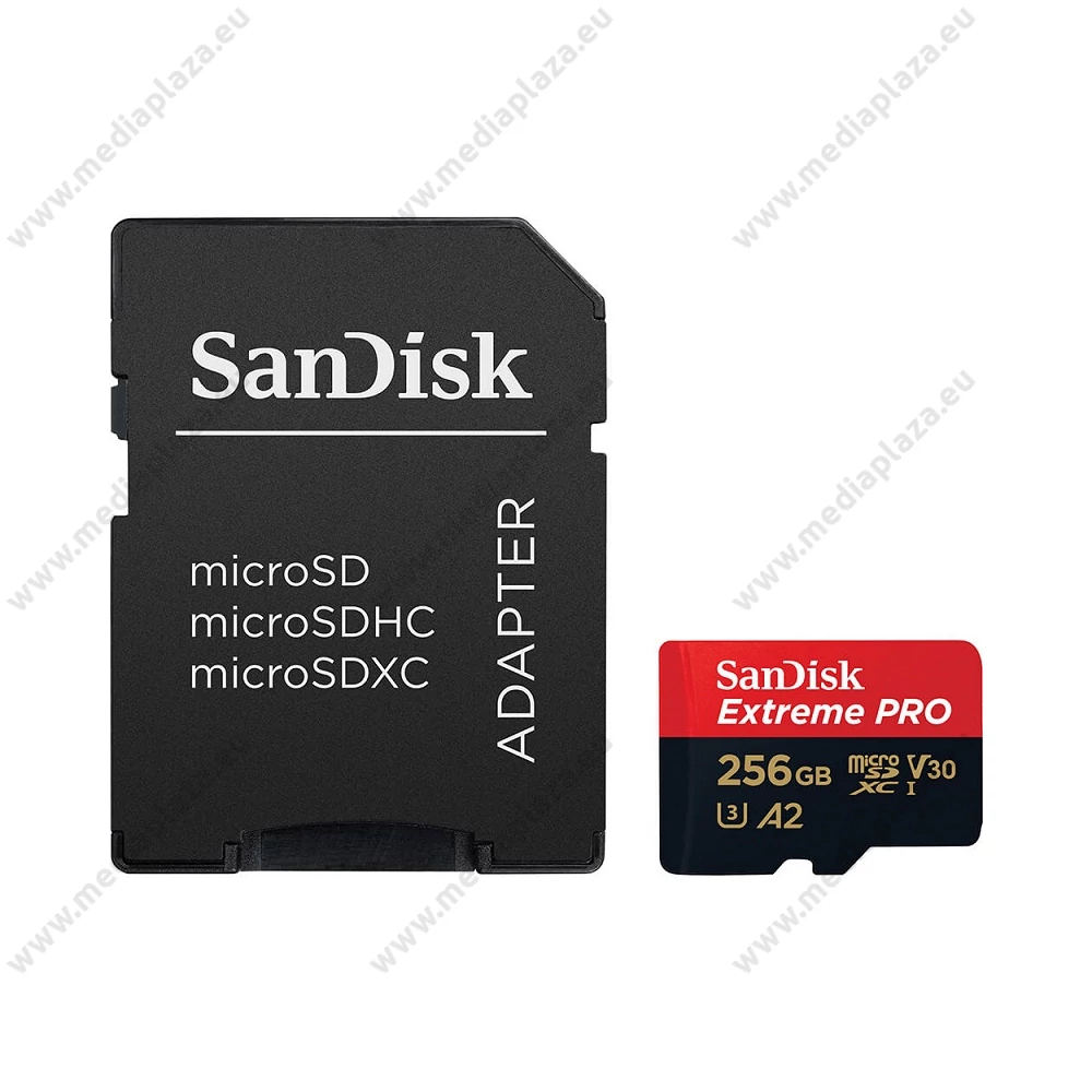 SANDISK EXTREME PRO MICRO SDXC 256GB + ADAPTER CLASS 10 UHS-I U3 A2 V30 200/140 MB/s