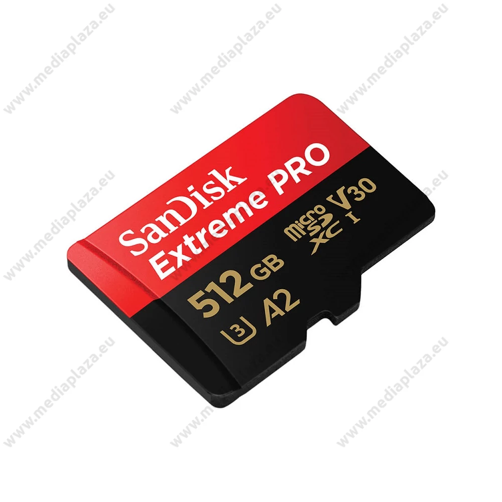 SANDISK EXTREME PRO MICRO SDXC 512GB + ADAPTER CLASS 10 UHS-I U3 A2 V30 200/140 MB/s