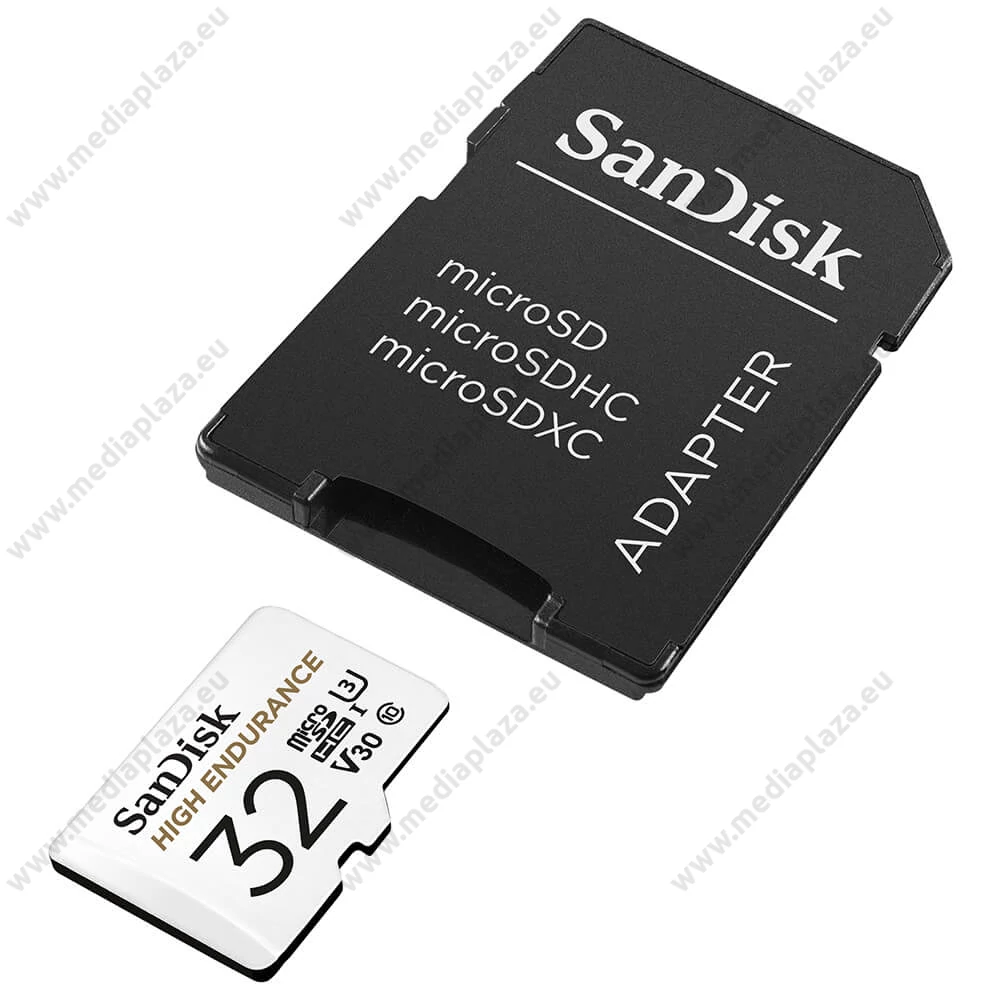 SANDISK HIGH ENDURANCE MICRO SDHC 32GB + ADAPTER CLASS 10 UHS-I U3 V30 100/40 MB/s