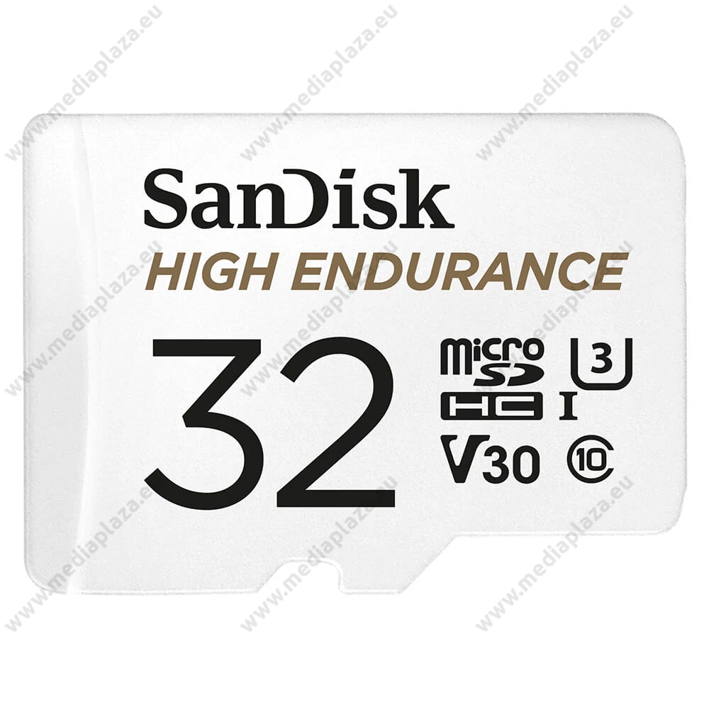 SANDISK HIGH ENDURANCE MICRO SDHC 32GB + ADAPTER CLASS 10 UHS-I U3 V30 100/40 MB/s