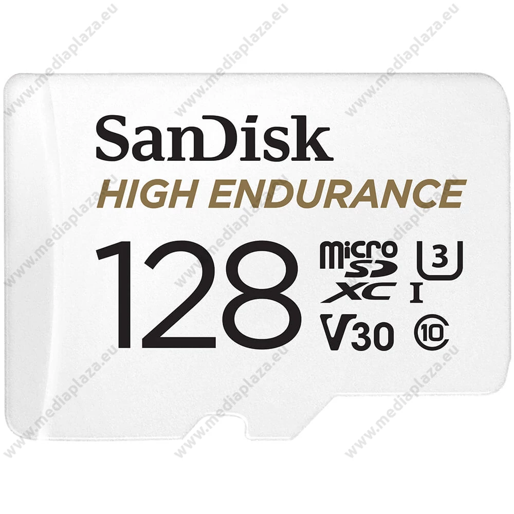 SANDISK HIGH ENDURANCE MICRO SDXC 128GB + ADAPTER CLASS 10 UHS-I U3 V30 100/40 MB/s