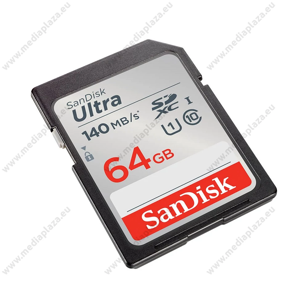 SANDISK ULTRA SDXC 64GB CLASS 10 UHS-I U1 (140 MB/s OLVASÁSI SEBESSÉG)