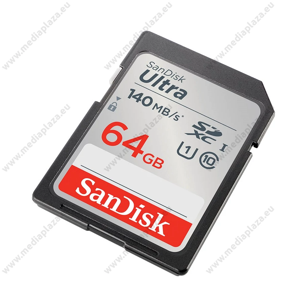 SANDISK ULTRA SDXC 64GB CLASS 10 UHS-I U1 (140 MB/s OLVASÁSI SEBESSÉG)
