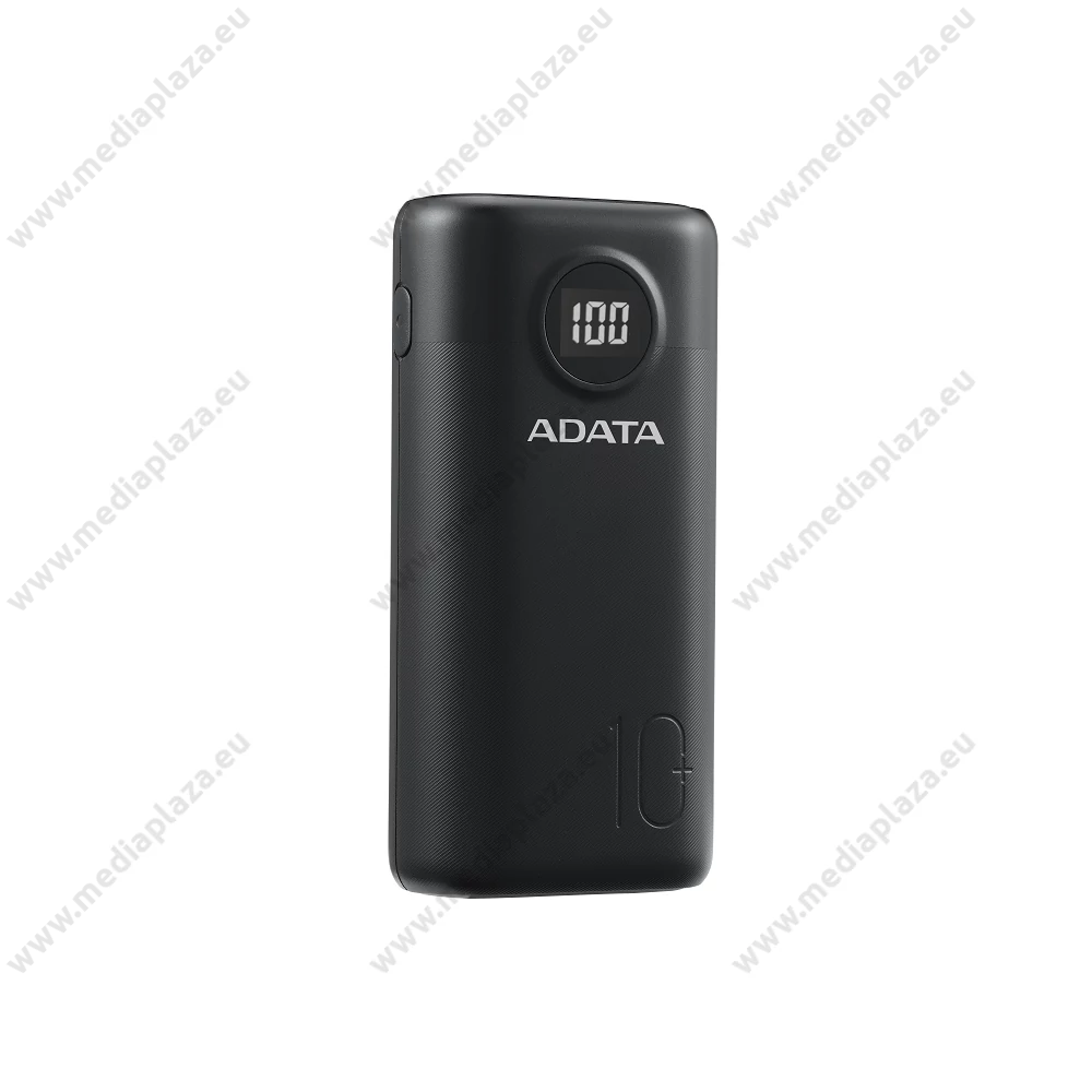 ADATA P10000QCD POWERBANK 10.000 mAh 18W QC 3.0/PD 3.0 FEKETE