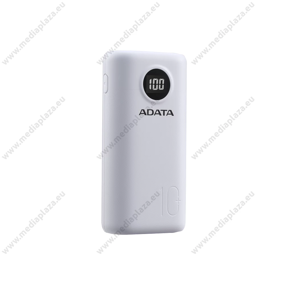 ADATA P10000QCD POWERBANK 10.000 mAh 18W QC 3.0/PD 3.0 FEHÉR