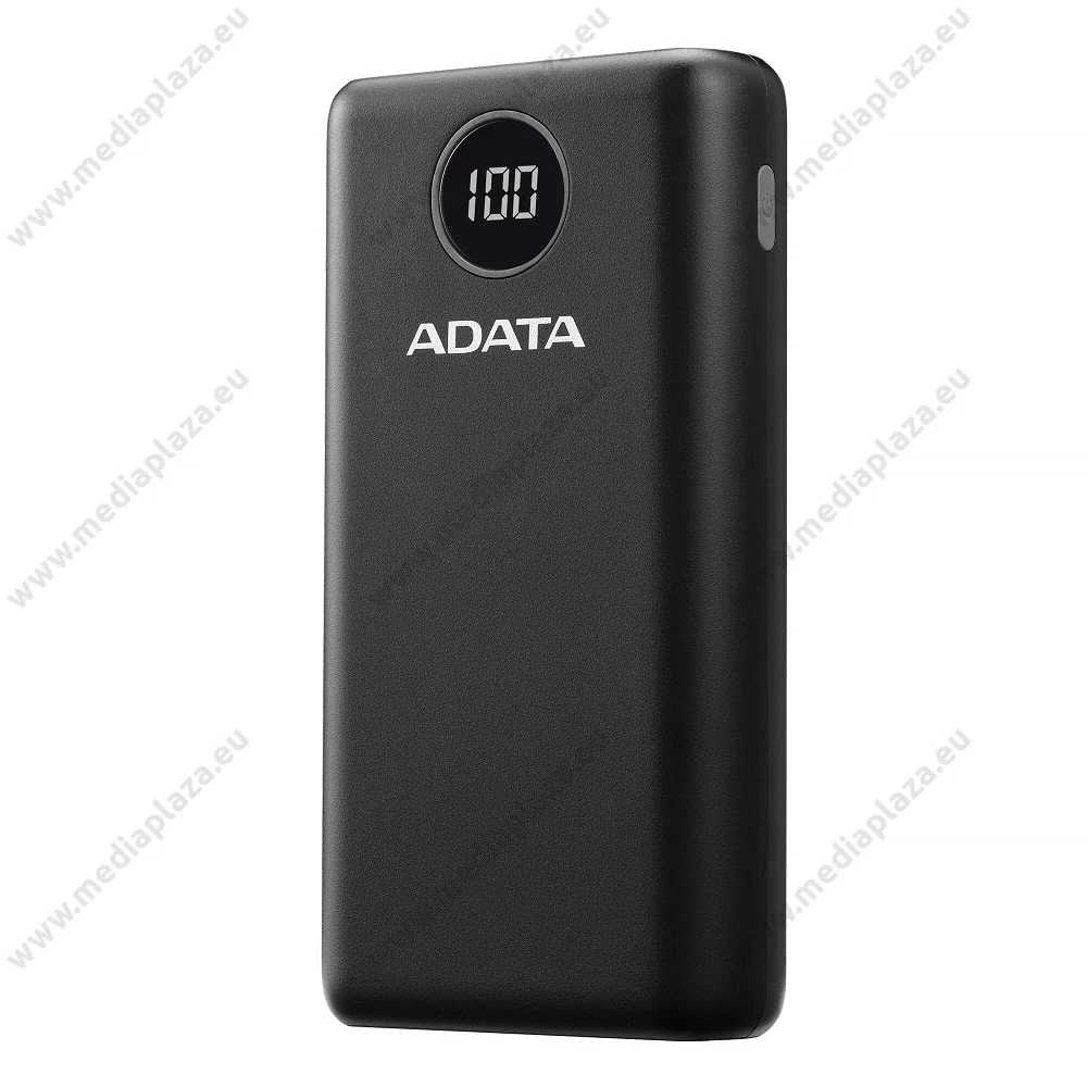 ADATA P20000QCD POWERBANK 20.000 mAh 18W QC 3.0/PD 3.0 FEKETE