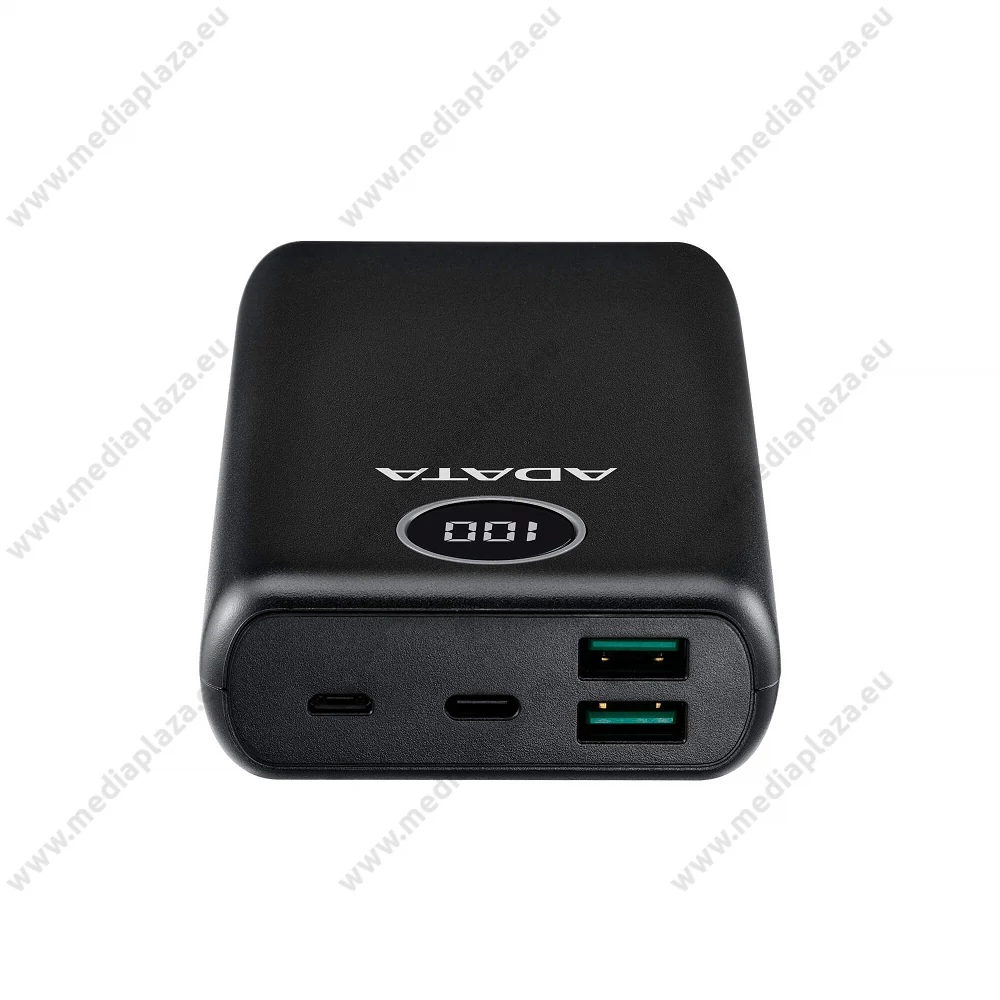 ADATA P20000QCD POWERBANK 20.000 mAh 18W QC 3.0/PD 3.0 FEKETE