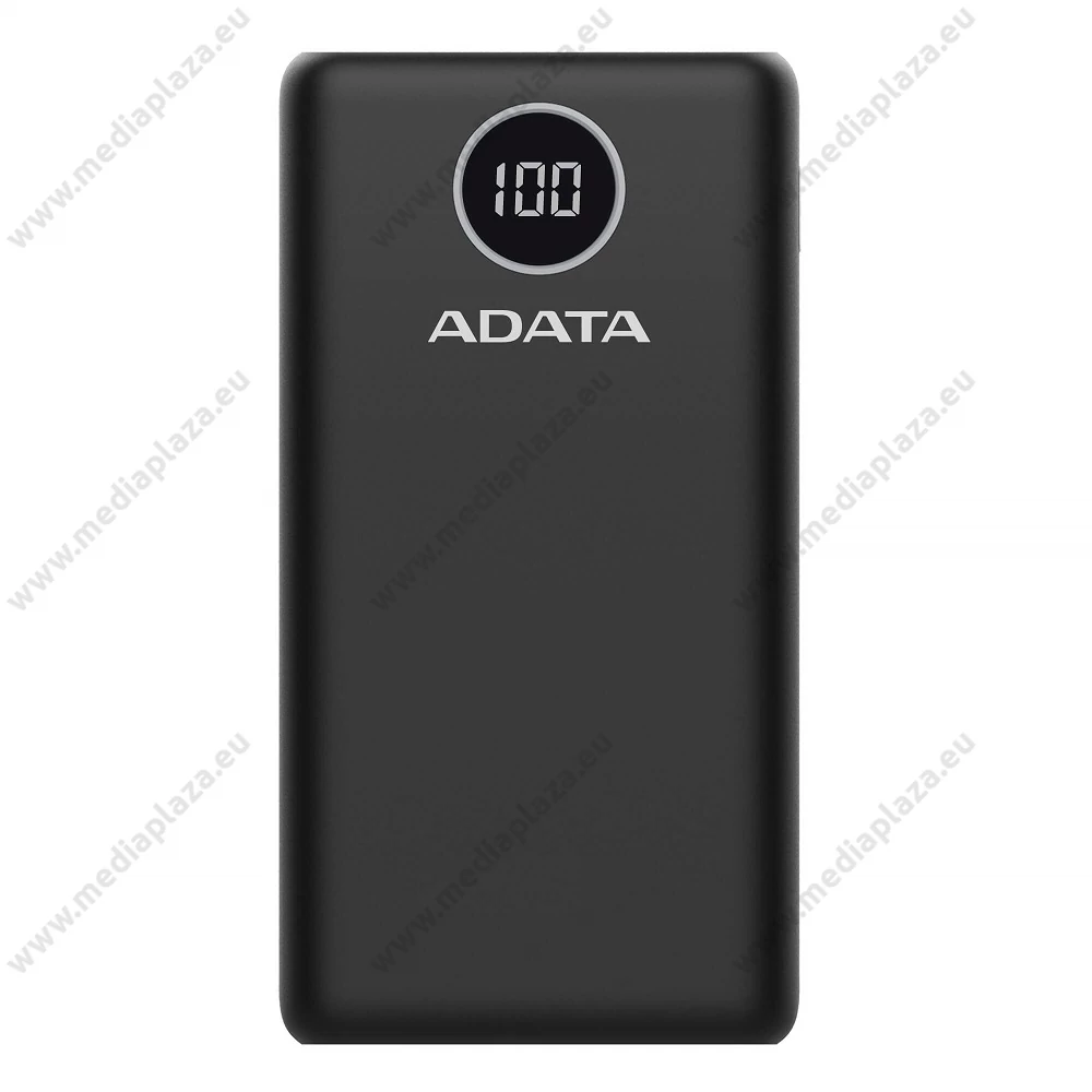 ADATA P20000QCD POWERBANK 20.000 mAh 18W QC 3.0/PD 3.0 FEKETE