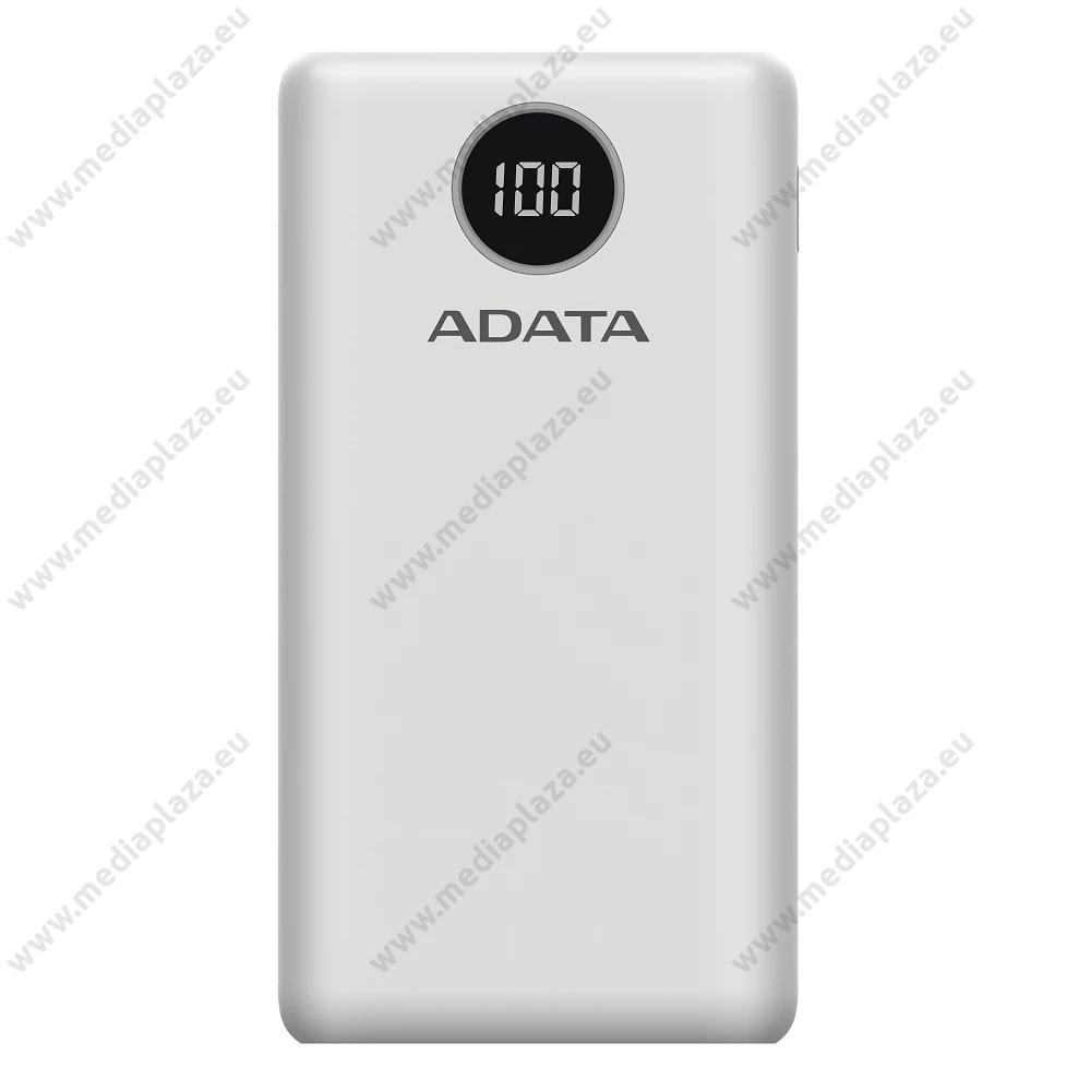 ADATA P20000QCD POWERBANK 20.000 mAh 18W QC 3.0/PD 3.0 FEHÉR