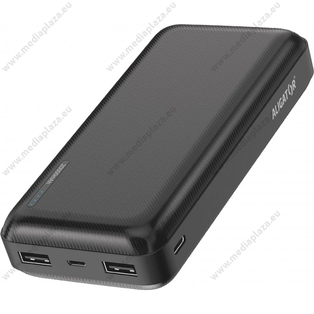 ALIGATOR PB2000 POWERBANK 20.000 mAh FEKETE