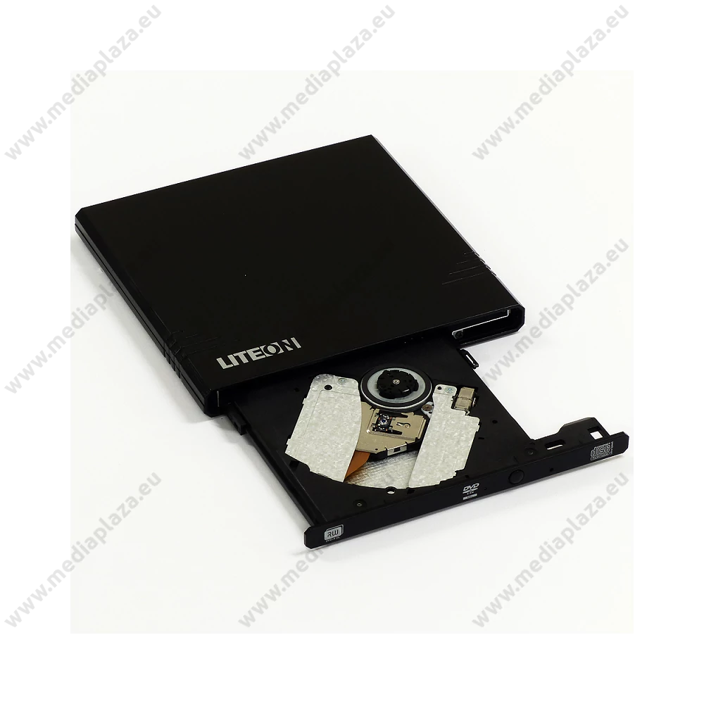 LITE-ON eBAU108 SLIM KÜLSŐ USB OPTIKAI MEGHAJTÓ CD/DVD ÍRÓ OLVASÓ FEKETE