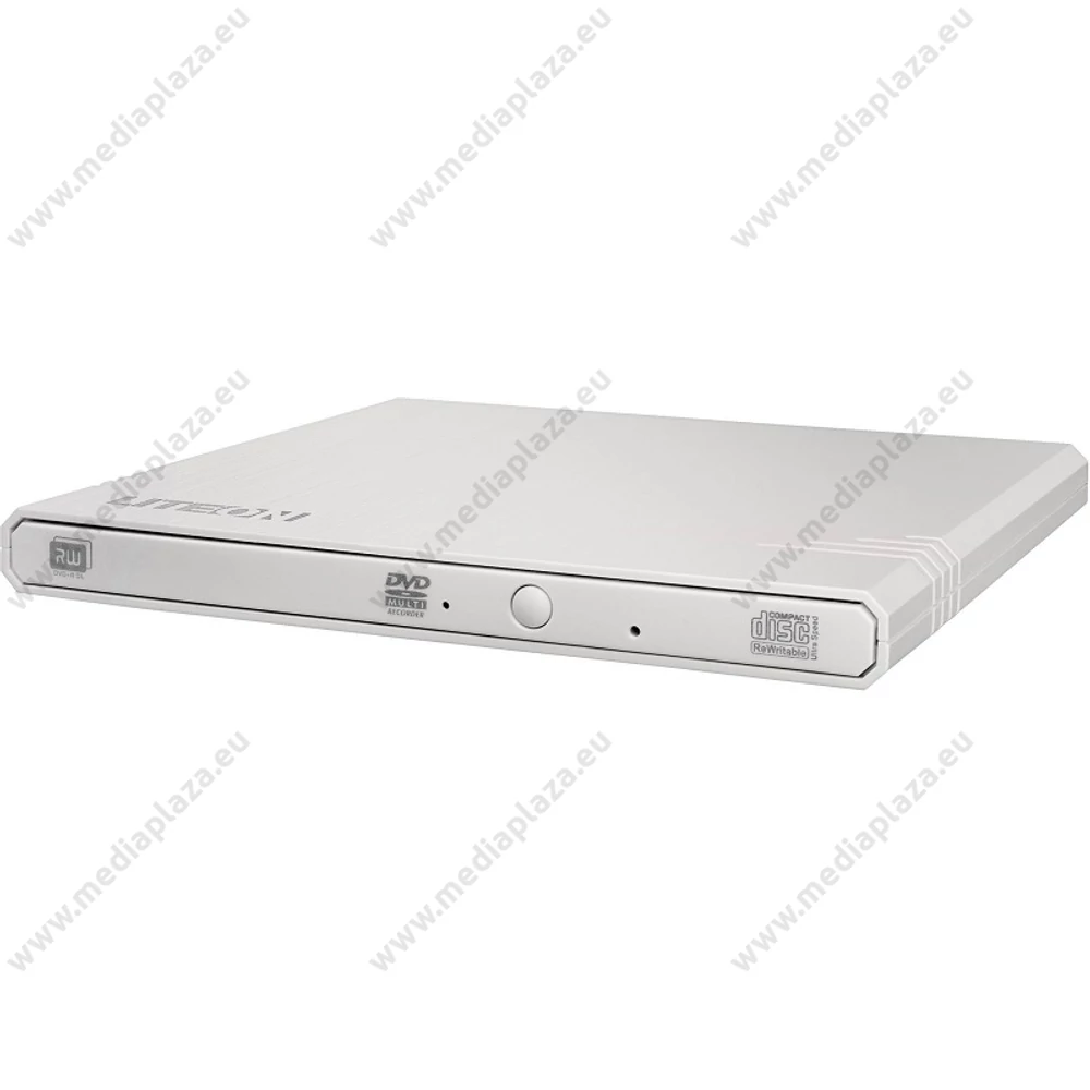 LITE-ON eBAU108 SLIM KÜLSŐ USB OPTIKAI MEGHAJTÓ CD/DVD ÍRÓ OLVASÓ FEHÉR