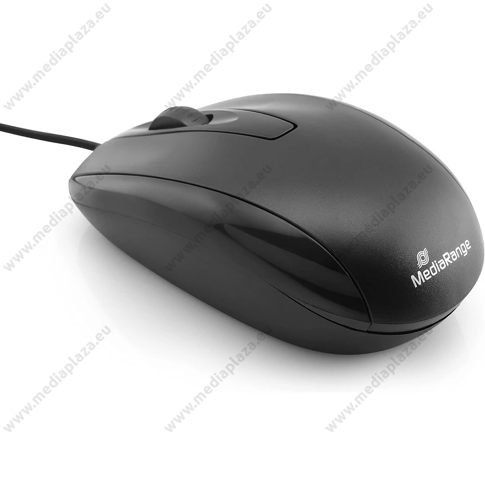 MEDIARANGE 3 GOMBOS VEZETÉKES OPTIKAI EGÉR 1000DPI FEKETE MROS211