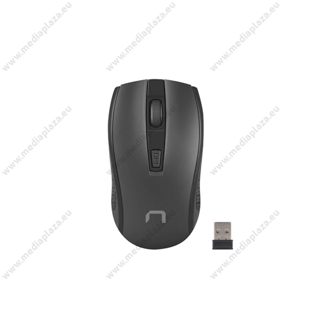 NATEC JAY 2 NMY-1799 VEZETÉK NÉLKÜLI OPTIKAI EGÉR 2,4GHZ 800-1200-1600DPI FEKETE