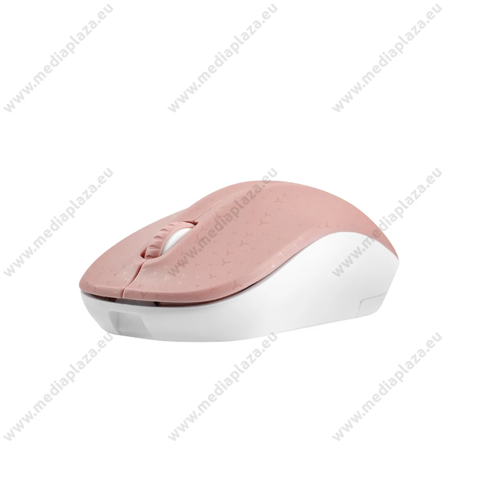 NATEC TOUCAN NMY-1652 VEZETÉK NÉLKÜLI OPTIKAI EGÉR 2,4GHZ 1600DPI RÓZSASZÍN/FEHÉR