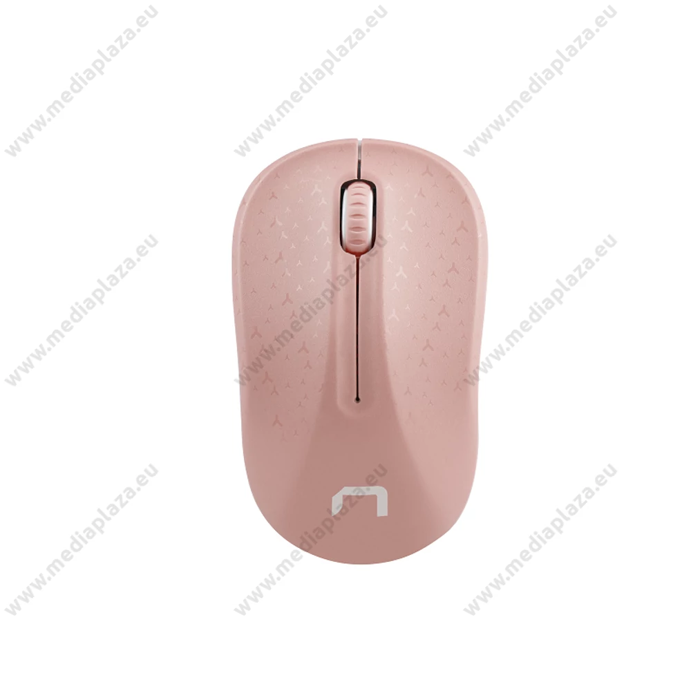 NATEC TOUCAN NMY-1652 VEZETÉK NÉLKÜLI OPTIKAI EGÉR 2,4GHZ 1600DPI RÓZSASZÍN/FEHÉR
