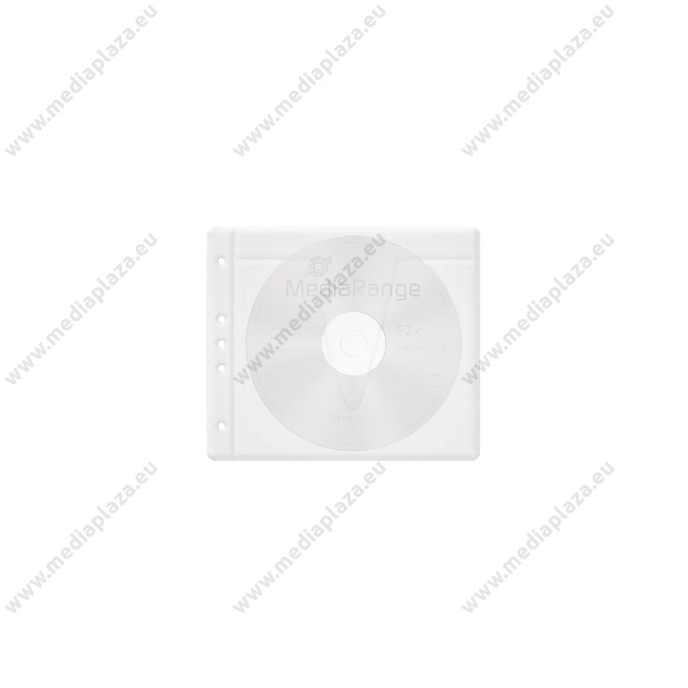 MEDIARANGE LEFŰZHETŐ DUPLA CD/DVD TASAK FEHÉR (50) BOX60