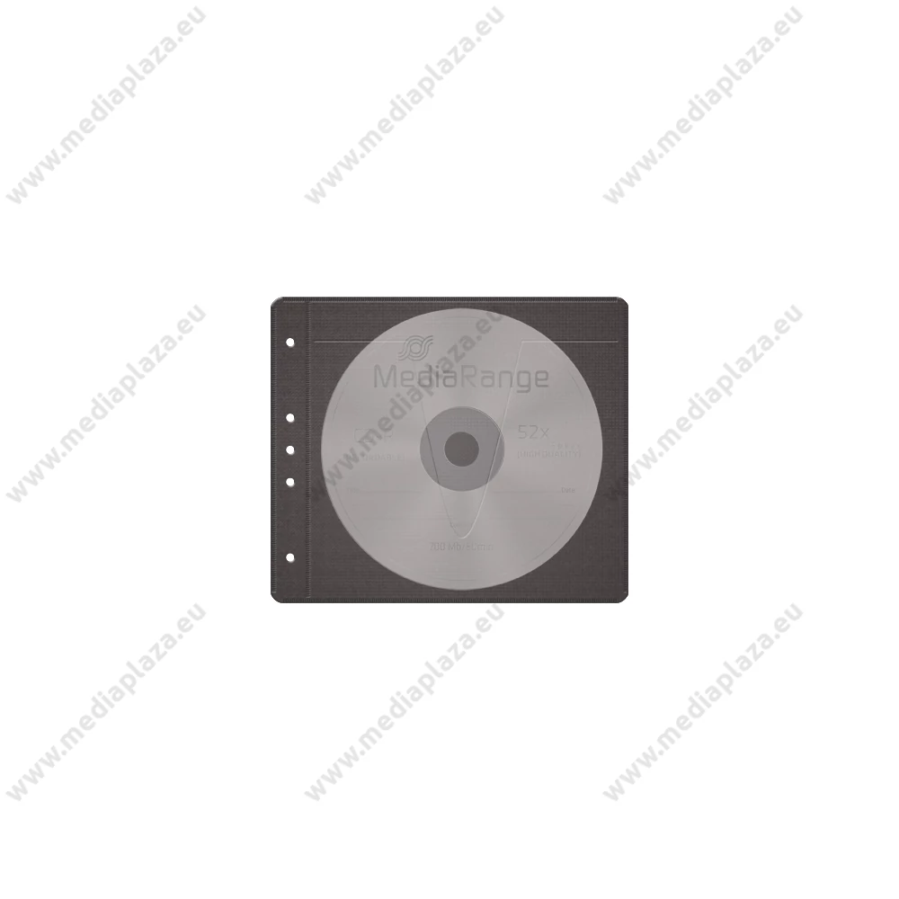 MEDIARANGE LEFŰZHETŐ CD/DVD TASAK FEKETE (50) BOX61