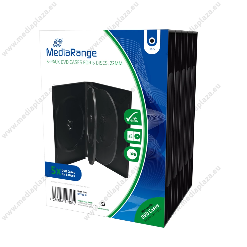 MEDIARANGE DVD TOK 6 DB-OS 22mm 5 DB-OS CSOMAG BOX35-6