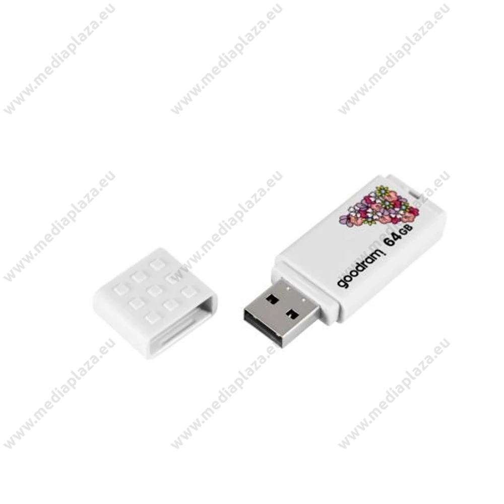 GOODRAM UME2 USB 2.0 PENDRIVE 64GB SPRING FEHÉR
