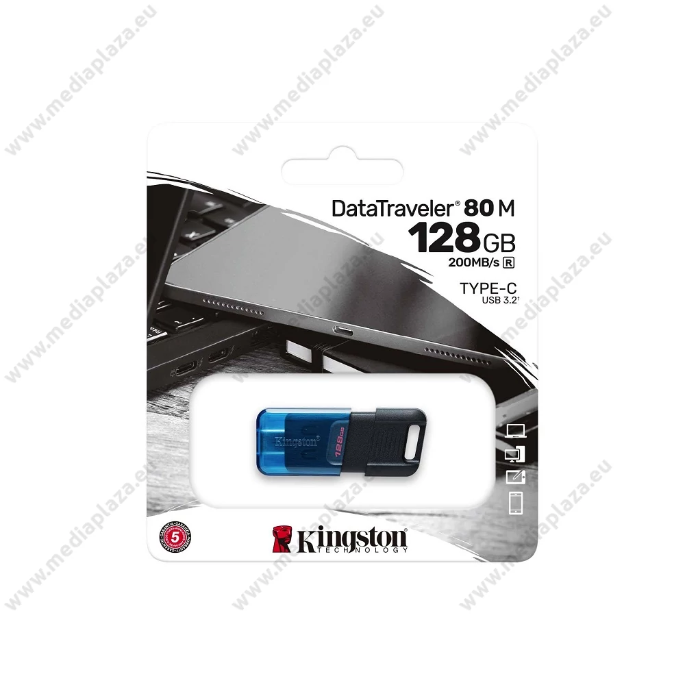 KINGSTON DATATRAVELER 80 M USB-C 3.2 GEN 1 PENDRIVE 128GB