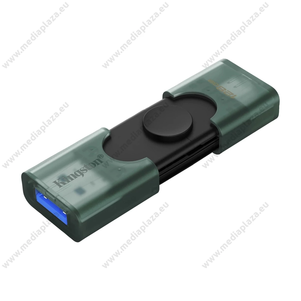KINGSTON DATATRAVELER DUO G2 USB 3.2 USB-A/USB-C PENDRIVE 128GB FEKETE-ZÖLD