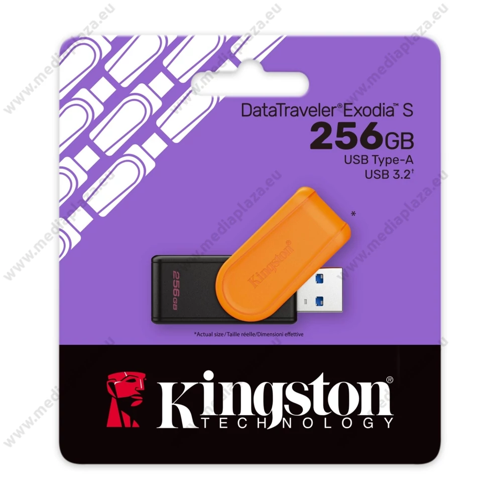 KINGSTON DATATRAVELER EXODIA S USB 3.2 GEN 1 PENDRIVE 256GB