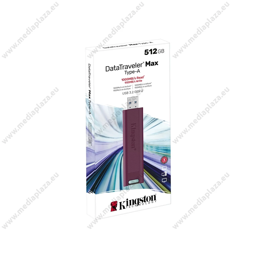 KINGSTON DATATRAVELER MAX USB-A 3.2 GEN 2 PENDRIVE 512GB (1000/900 MB/s)