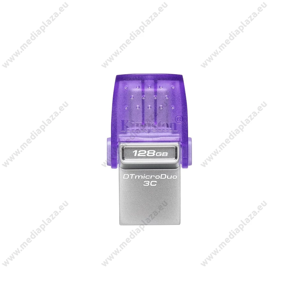 KINGSTON DATATRAVELER MICRODUO 3C USB 3.2/USB-C FÉMHÁZAS PENDRIVE 128GB (200 MB/s OLVASÁSI SEBESSÉG)