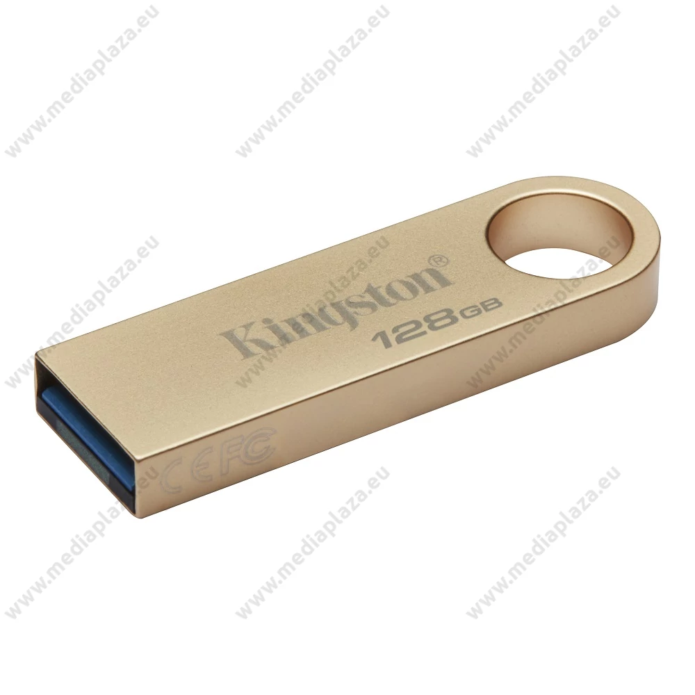 KINGSTON DATATRAVELER SE9 G3 USB 3.2 GEN 1 FÉMHÁZAS PENDRIVE 128GB (220/100 MB/s) ARANY