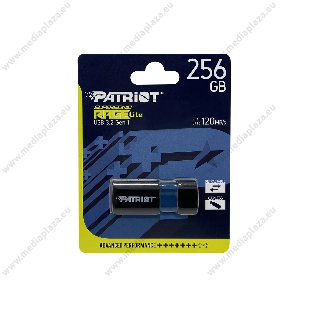 PATRIOT SUPERSONIC RAGE LITE USB 3.2 GEN 1 PENDRIVE 256GB (120 MB/s ADATÁTVITELI SEBESSÉG)