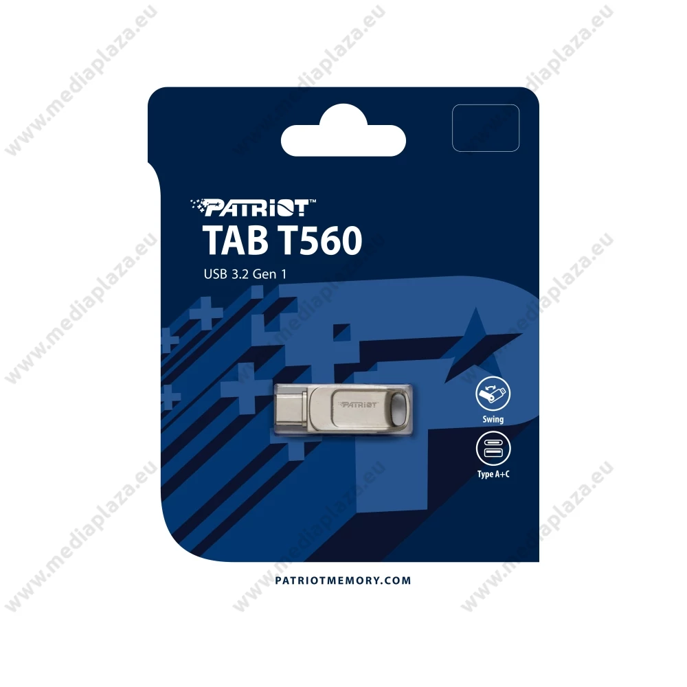 PATRIOT TAB T560 USB 3.2 TYPE-A/TYPE-C PENDRIVE 128GB