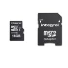 INTEGRAL ULTIMA PRO MICRO SDHC 16GB + ADAPTER CLASS 10 UHS-I U1 (90 MB/s OLVASÁSI SEBESSÉG)