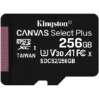 KINGSTON CANVAS SELECT PLUS MICRO SDXC 256GB CLASS 10 UHS-I U3 A1 V30 (100/85 MB/s)