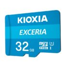 KIOXIA EXCERIA MICRO SDHC 32GB + ADAPTER CLASS 10 UHS-I U1 (100 MB/s OLVASÁSI SEBESSÉG)
