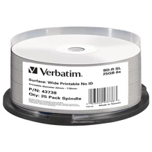 VERBATIM BD-R 25GB 6X DATALIFE PLUS NYOMTATHATÓ NO ID CAKE (25)