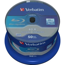 VERBATIM BD-R 25GB 6X DATALIFE CAKE (50)