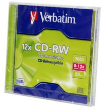 VERBATIM CD-RW 12X NORMÁL TOKBAN