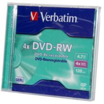 VERBATIM DVD-RW 4X NORMÁL TOKBAN